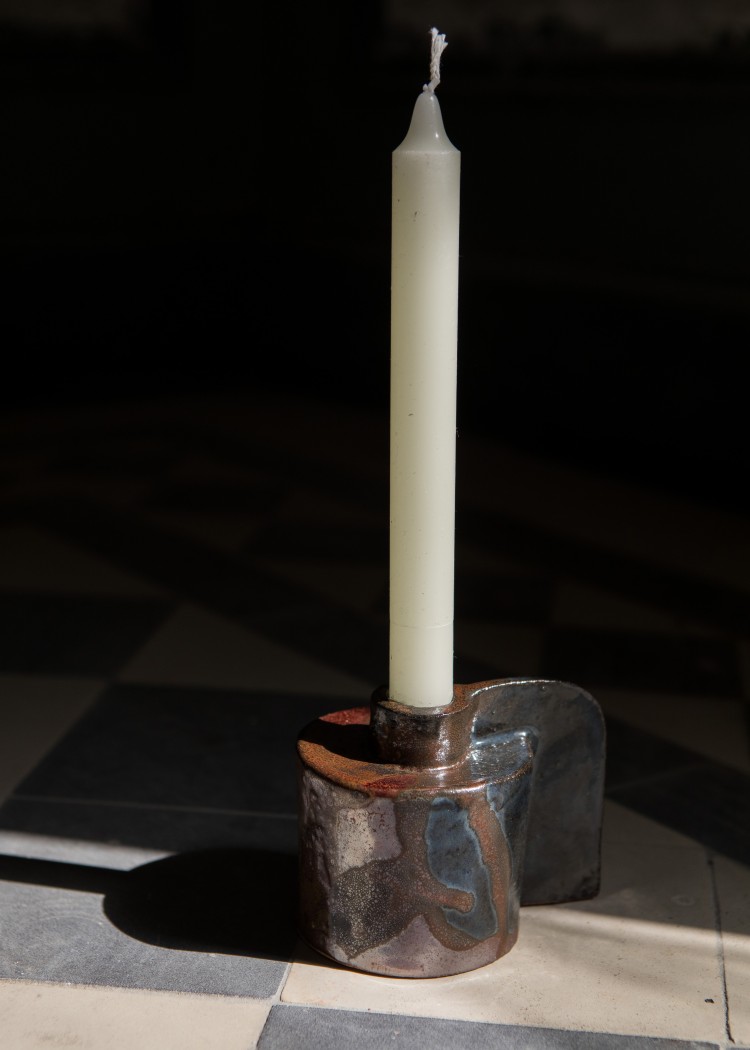Sandstone candle holder